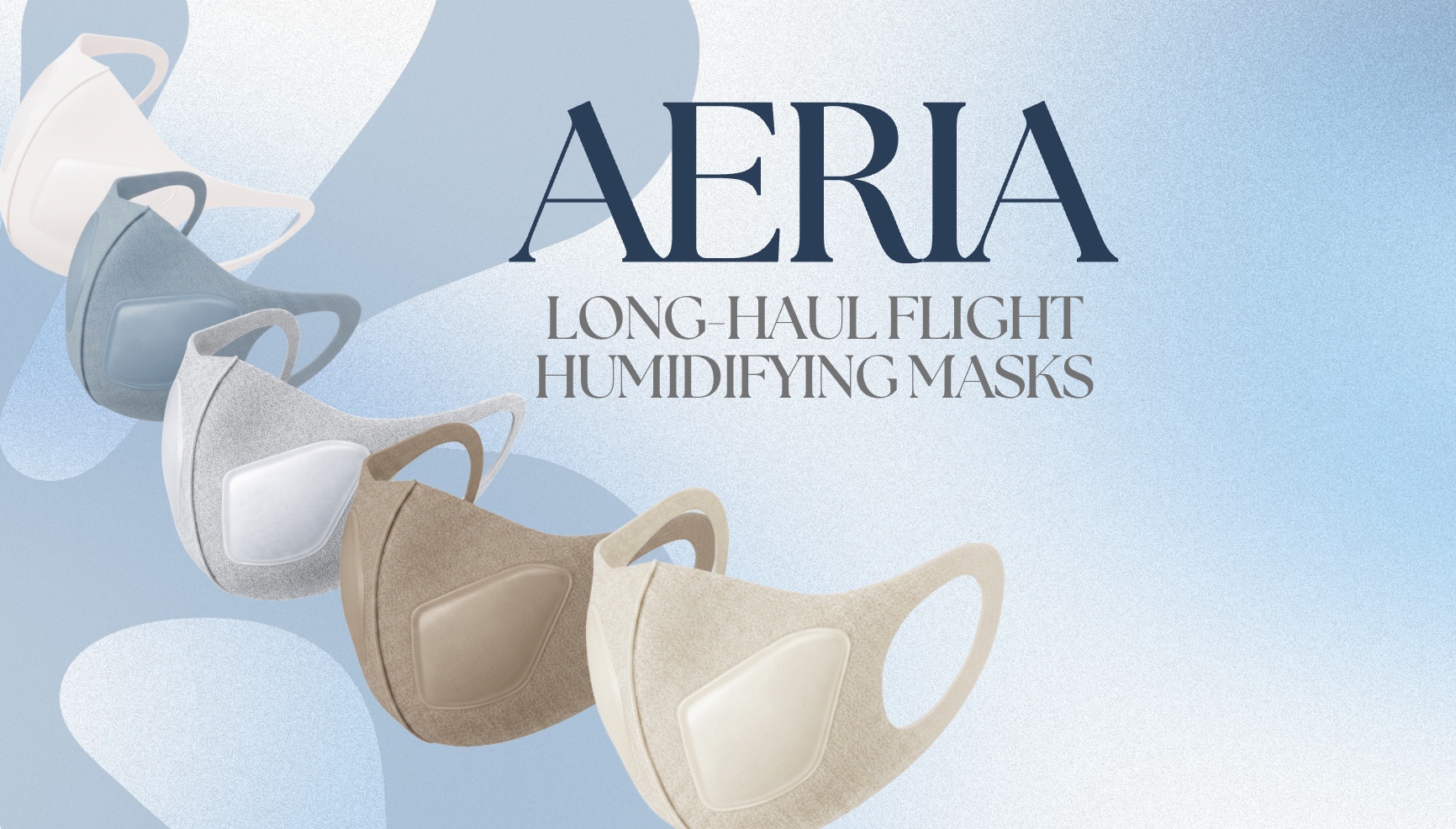 AERIA long-haul flight humidifying masks
